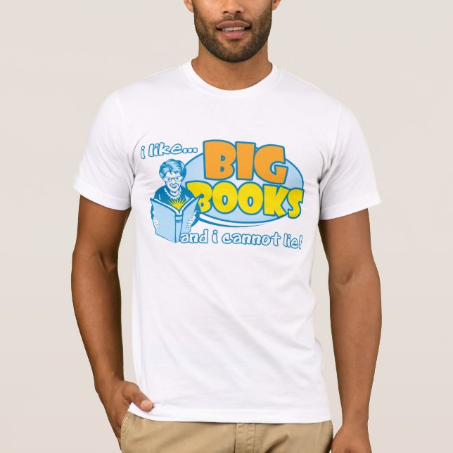 Jag gillar stora bokar tee shirt (Framsida)