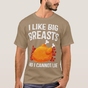 Jag gillar stora bröst och Ljuger inte T Shirt