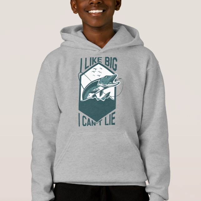 Jag Gillar Stora Fiskar Och Jag Kan Inte Ljuga Gäd T Shirt (Framsida)
