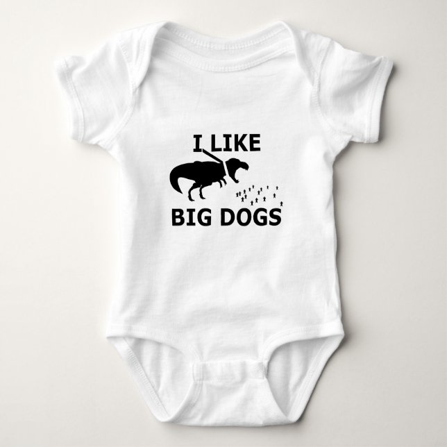 Jag gillar stora hundar tee shirt (Framsida)