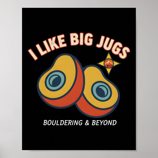 Jag gillar stora kannor klätterblock klätter kul  poster (Framsidan)