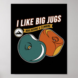 Jag Gillar Stora Krukor Bouldering Klätter Kul Poster