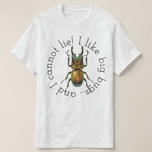 Jag gillar stora kryp tee (Design framsida)