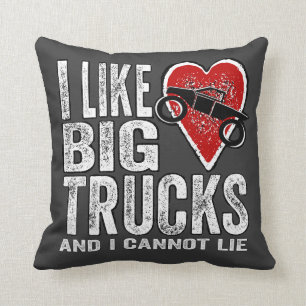 Jag gillar STORA lastbilar Kudde