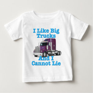 Jag gillar stora lastbilar, och jag kan inte ljuga t-shirt