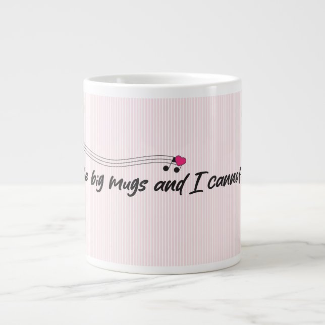 Jag Gillar Stora Muggar Kaffe Mugg Jumbo Mugg (Framsidan)