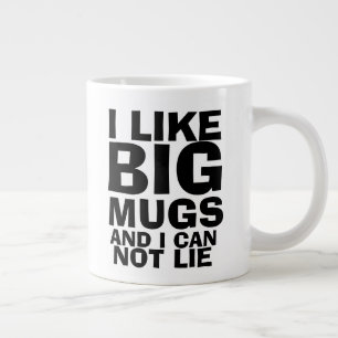 Jag Gillar Stora Muggar Rolig Kaffemug Jumbo Mugg
