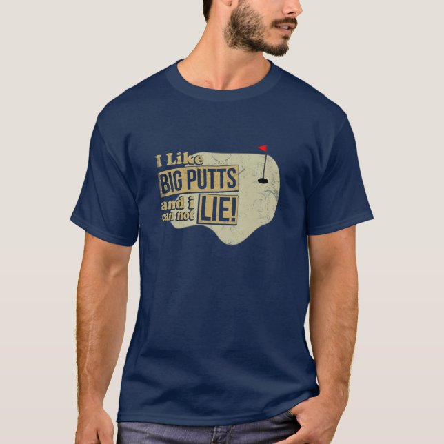 Jag gillar stora Putts Tee Shirt (Framsida)