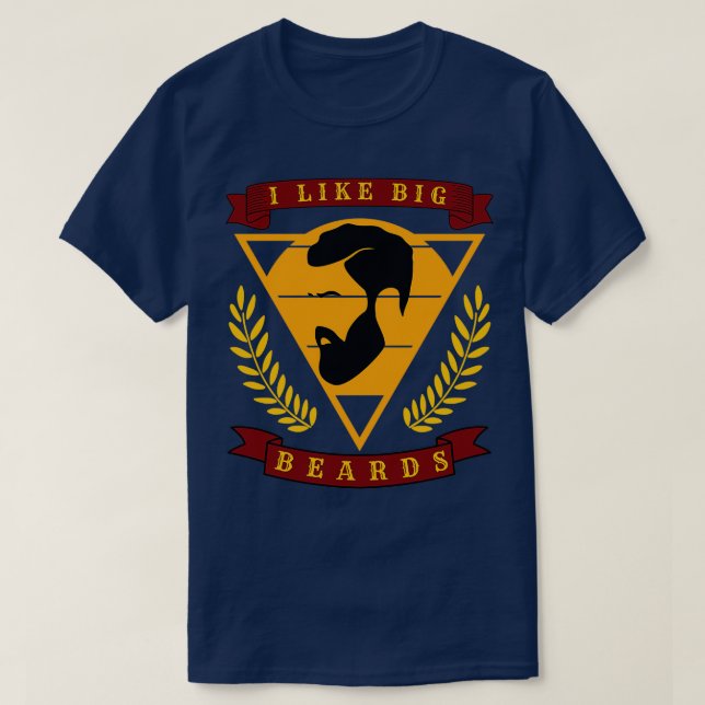 Jag gillar stora skägg 1 t shirt (Design framsida)