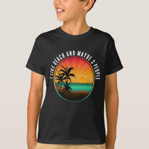 JAG GILLAR STRANDEN OCH KANSKE 3 PERSONER T SHIRT