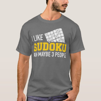 Jag gillar Sudoku och kanske tre personer T Shirt