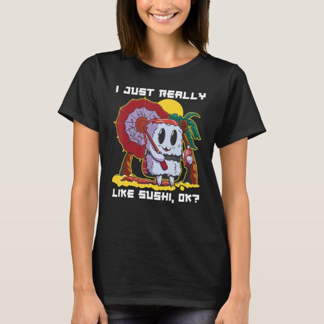 Jag gillar sushi t shirt (Framsida)