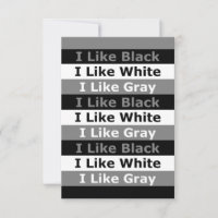 Jag gillar svartvit och Grått Färg-strimlad design