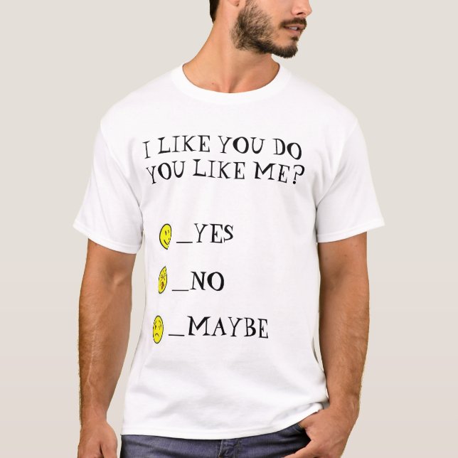 jag gillar t-shirt (Framsida)