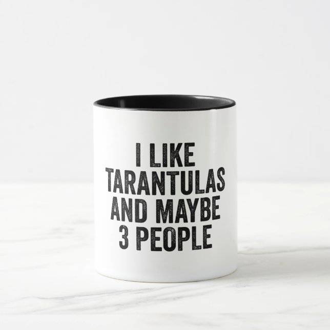Jag gillar Tarantulas och kanske 3 personer Mugg (Center)