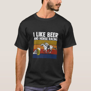 Jag gillar Tävla av häst och Tävla av nötkreatur T Shirt