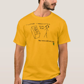 Jag gillar techno. tee shirt