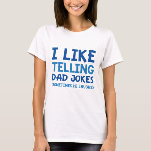Jag gillar Telling Pappa Jokes T Shirt