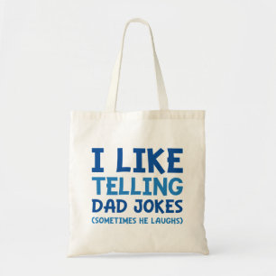 Jag gillar Telling Pappa Jokes Tygkasse
