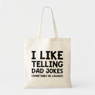 Jag gillar Telling Pappa Jokes Tygkasse