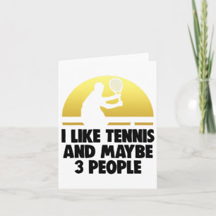 Jag gillar tennis kanske 3 People Shirt Tennis Pla Kort