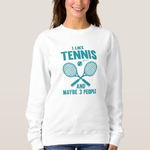 Jag gillar tennis och kanske 3 personer t shirt