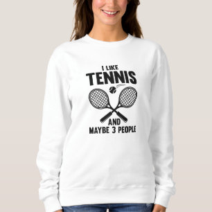 Jag gillar tennis och kanske 3 personer t shirt