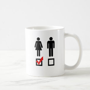Jag gillar tjejer kaffemugg
