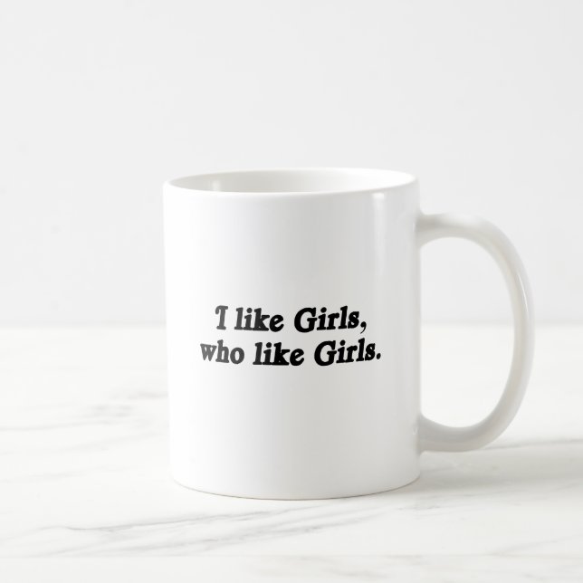 Jag gillar tjejer som gillar tjejer kaffemugg (Höger)