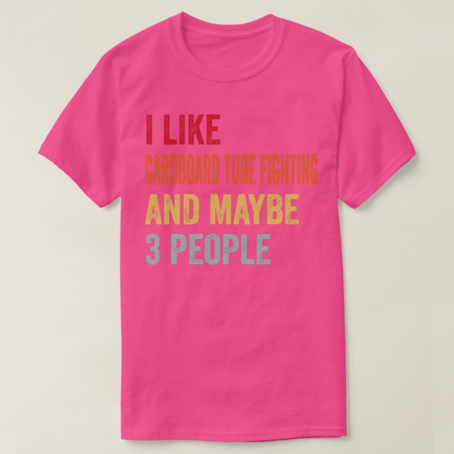 Jag gillar Tubb som kämpar mot kanske 3 personer T Shirt (Design framsida)