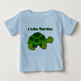Jag gillar Turtles - Baby Bra Jersey T-Shirt