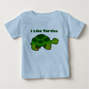 Jag gillar Turtles - Baby Bra Jersey T-Shirt
