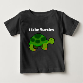 Jag gillar Turtles - Baby Bra Jersey T-Shirt