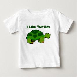 Jag gillar Turtles - Baby Bra Jersey T-Shirt