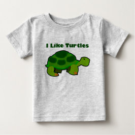 Jag gillar Turtles - Baby Bra Jersey T-Shirt