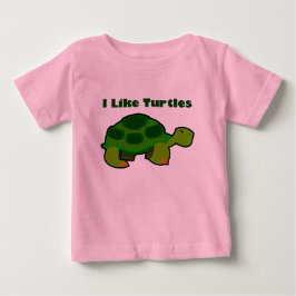 Jag gillar Turtles - Baby Bra Jersey T-Shirt