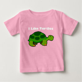 Jag gillar Turtles - Baby Bra Jersey T-Shirt