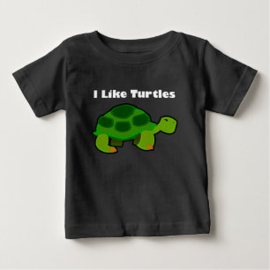 Jag gillar Turtles - Baby Bra Jersey T-Shirt 