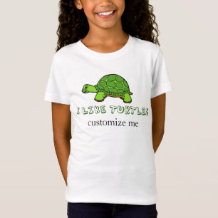 Jag gillar Turtles Cute Anpassningsbar Tröja
