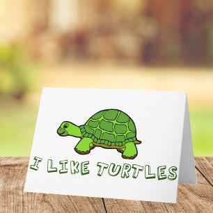 Jag gillar Turtles Kort