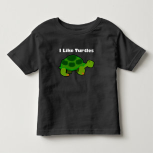 Jag gillar Turtles - Småbarn Bra Jersey T-Shirt