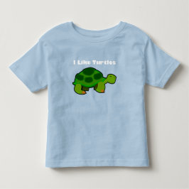 Jag gillar Turtles - Småbarn Bra Jersey T-Shirt