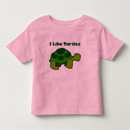 Jag gillar Turtles - Småbarn Bra Jersey T-Shirt