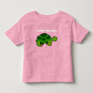 Jag gillar Turtles - Småbarn Bra Jersey T-Shirt