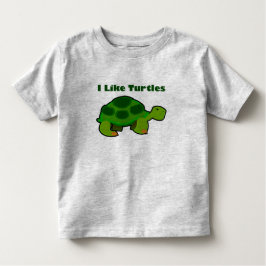 Jag gillar Turtles - Småbarn Bra Jersey T-Shirt