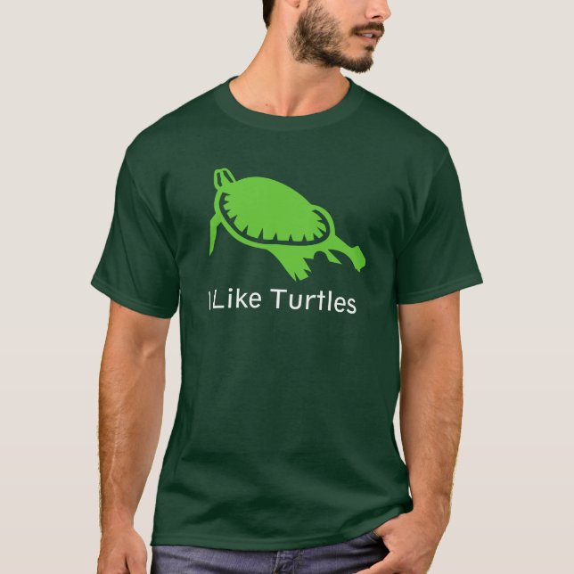 Jag gillar Turtles T-shirt (Framsida)