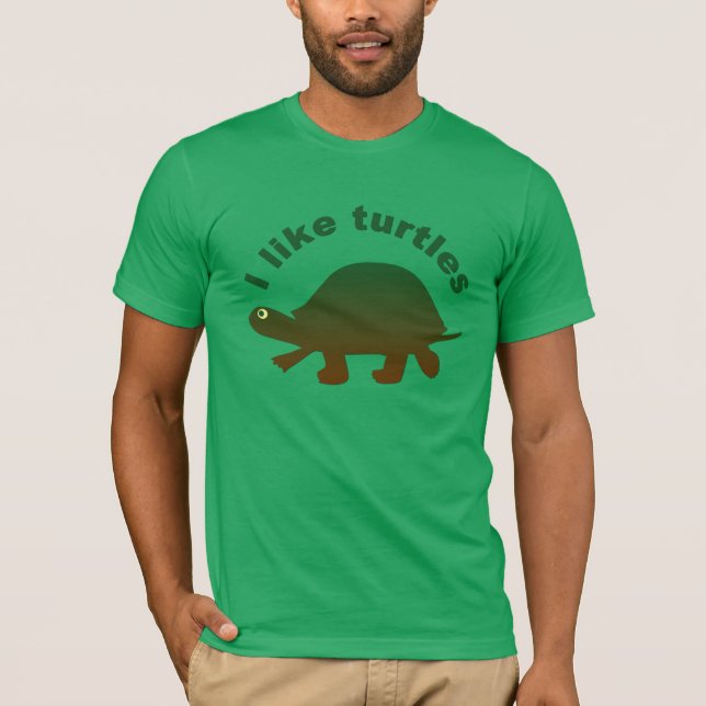 Jag gillar Turtles Tee (Framsida)