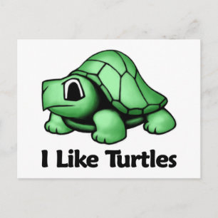 Jag gillar Turtles Vykort