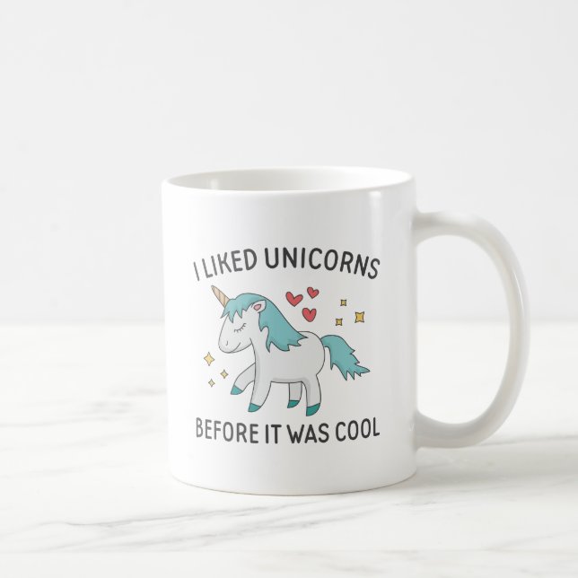 Jag gillar Unicorns Kaffemugg (Höger)