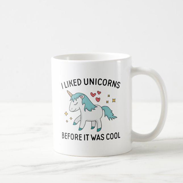 Jag gillar Unicorns Kaffemugg (Höger)